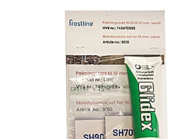Frostline pakningssæt 9010 - 10mm inkl. hanefedt