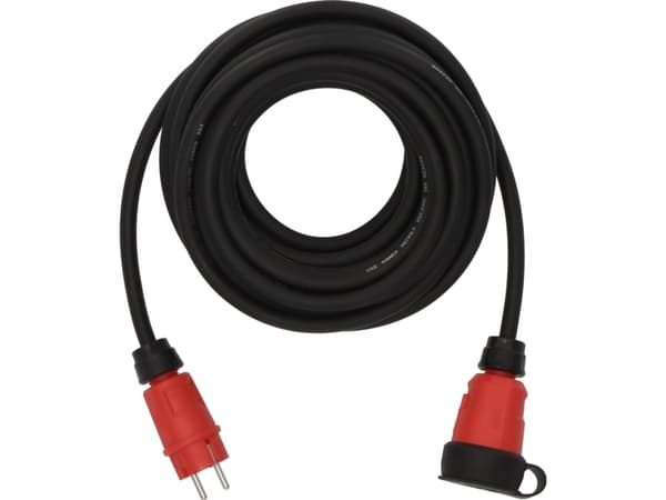 Brennenstuhl 9162100110 Jatkojohto 16 A musta punainen 10 m H07RN-F 3G 2.5 (9162100110)