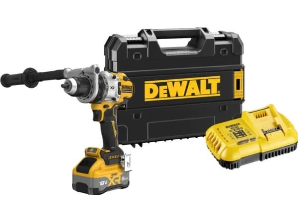 Batteridriven slagborrskruvdragare 18V XR, DeWalt [DCD1007WW1T-QW] 8,0Ah, Li-Ion