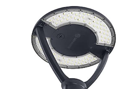 LEDVANCE Urban Lantern maston pää moniluumen 3949lm 29W/830+840 symmetrinen 145° IP66 harmaa