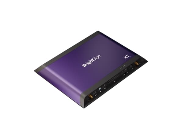 BrightSign XT245, sininen, H.264, H.265, M2TS, MKV, MOV, MP4, MPEG2, MPEG4, MPG, VOB, BMP, JPEG, PNG, 7680 x 4360 pikseliä, AAC, MP2, MP3, WAV, SSD