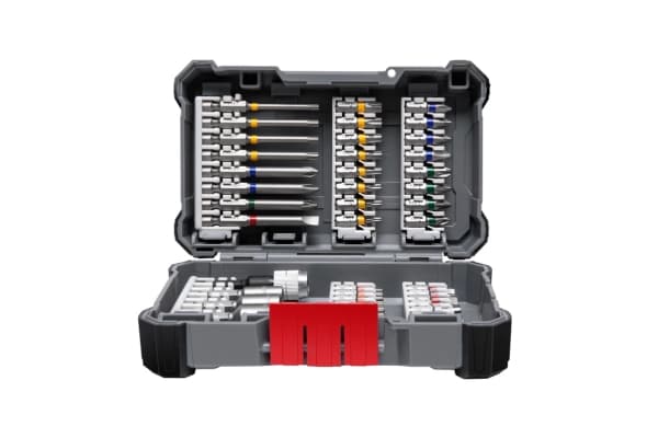 Bosch 2 607 017 692, 45 kpl, Tasainen, Kuusikulmainen (metrinen), Neliö, Torx, PH 1, PH 2, PH 3, PH 4, PZ 2, PZ 3, T10, T15, T20, T25, T27, T30, T40,