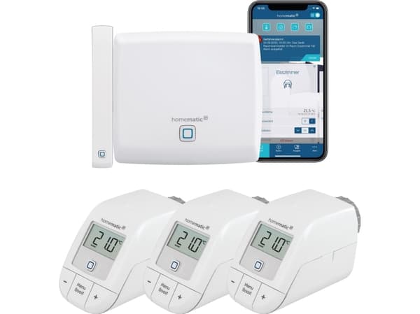 Rejestrator HomeMatic Homematic ACC.Poi.+3x Thermostat basic+Fenster-Türkontakt opt.