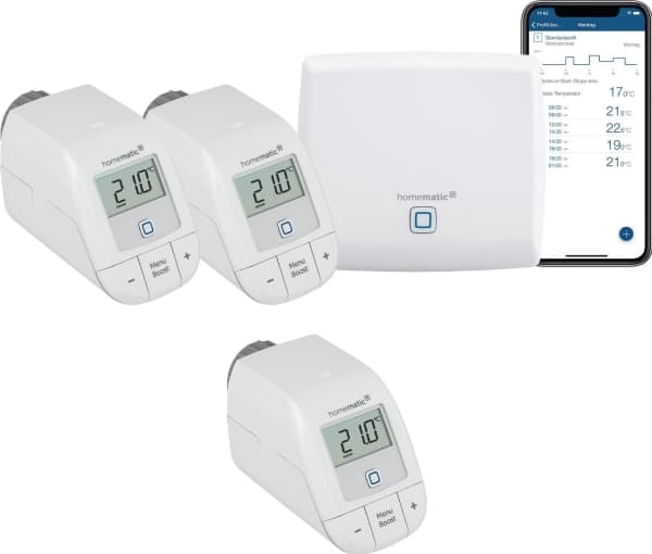 HomeMatic IP Homematic IP Starter Set Heizen+ Heizkörperthermostat basic
