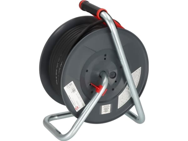 Brennenstuhl 9232400100, Svart, Röd, Plast, 5 AC-utgångar, Rak, 40 m, IP44