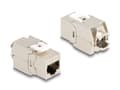Miniatyrbild 2 av 5: Delock - Modulär insättning - CAT 6a - STP - RJ-45 - vit (paket om 4)