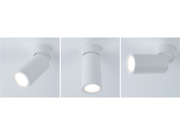 Paulmann taklampe TURNAL COIN LED taklampe 3-TRINN DIM 6W 470lm 2700K 230V hvit