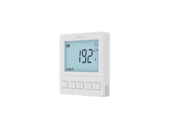 Hama 00176629, Digital termostat, Room, Hvit, 5 - 35 °C, °C, LCD