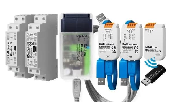 DALI USB/Hent software på tridonic.com