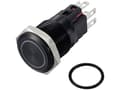 Pikkukuva 1 / 2: TRU COMPONENTS TC-12647436 Painonappi 250 V/AC 3 A 1 x Off/(On) IP65 RGB-painonappi Alumiini, anodisoitu 1 kpl 1 kpl