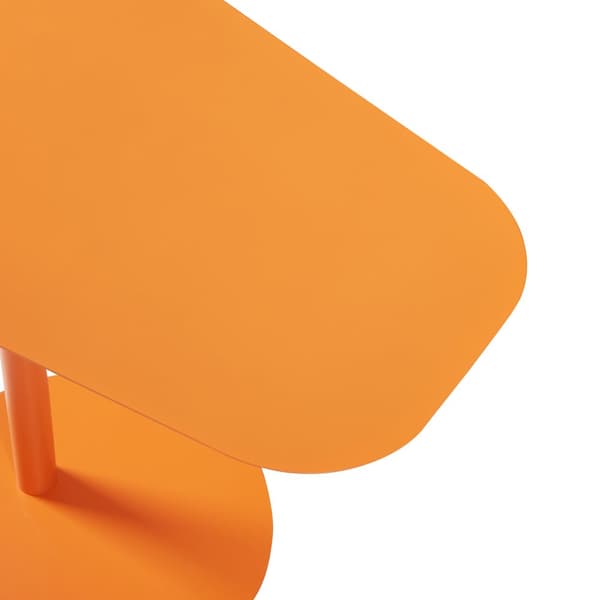 Sidobord Nastätten 50x50x38cm metall orange [en.casa]