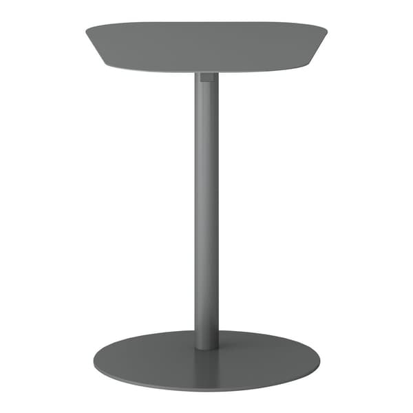 Sidobord Nastätten 50x50x38cm metall grå matt [en.casa]