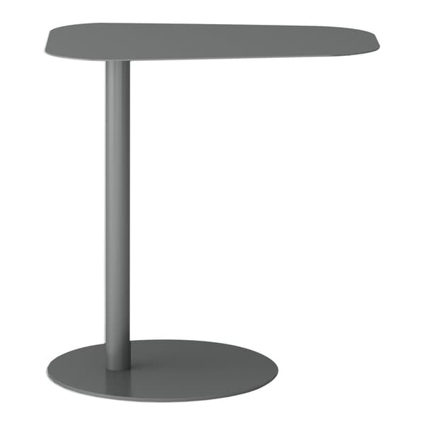 Sidobord Nastätten 50x50x38cm metall grå matt [en.casa]