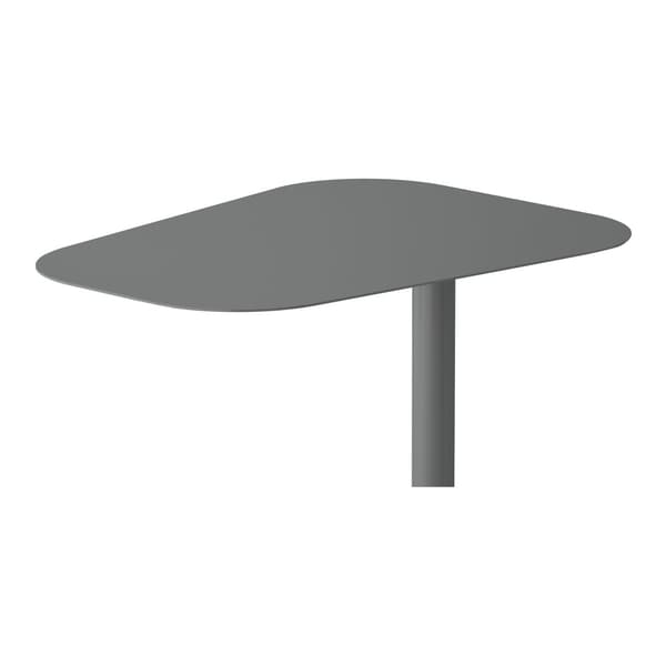 Sidobord Nastätten 50x50x38cm metall grå matt [en.casa]