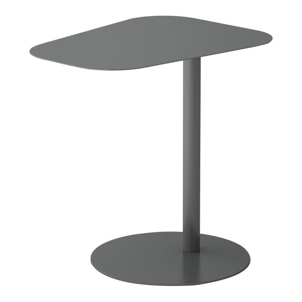 Sidobord Nastätten 50x50x38cm metall grå matt [en.casa]