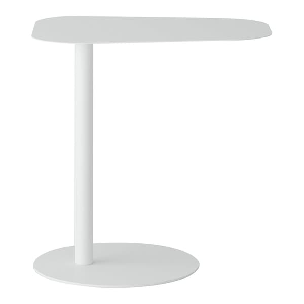 Sidobord Nastätten 50x50x38cm metall vit [en.casa]