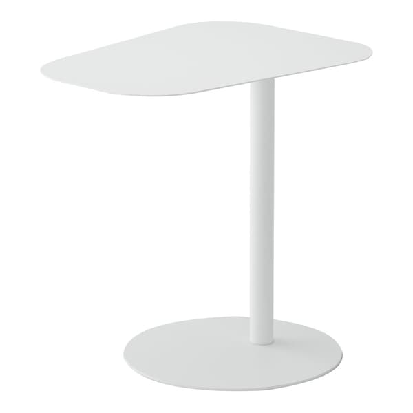 Sidobord Nastätten 50x50x38cm metall vit [en.casa]