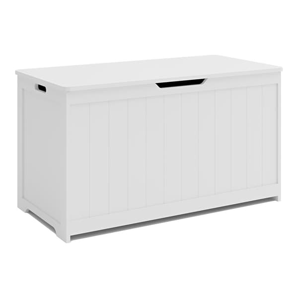 Leksakslåda Podek förvaringslåda 80x40x44,5 cm vit [en.casa]