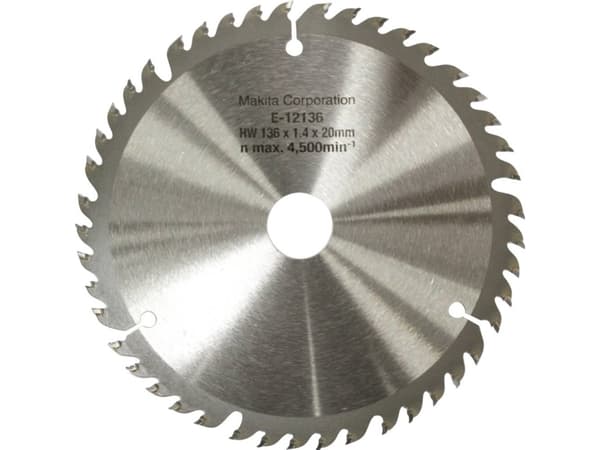 Pyörösahanterä EFFICUT, E-12136, Ø 136 x 1,4 x 20mm, 45Z