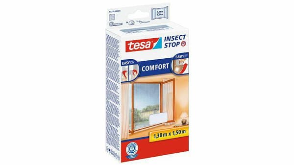 TESA FÖNSTER MYGGNÄT VITT 1,3m x 1,5m KOMFORT