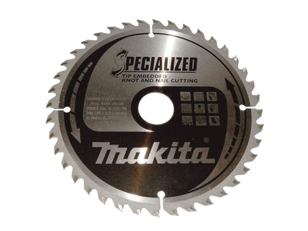 Makita Specialized, Trä, 18,5 cm, 3 cm, 8250 RPM, 2 mm, Makita