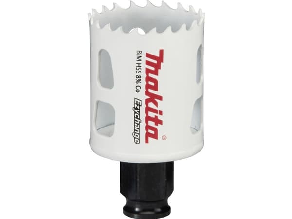 Makita E-03785, Single, Borr, Stål, Gjuten aluminium, Plast, Trä, Rostfritt stål, Vit, Bimetall, 4,4 cm