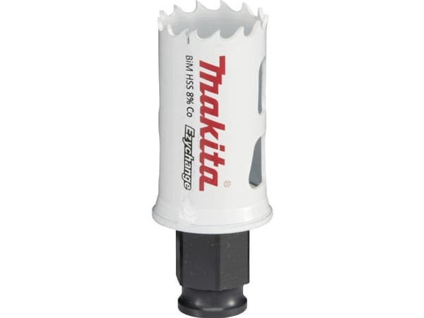 Makita E-03707, Single, Borr, Stål, Gjuten aluminium, Plast, Trä, Rostfritt stål, Vit, Bimetall, 4,4 cm
