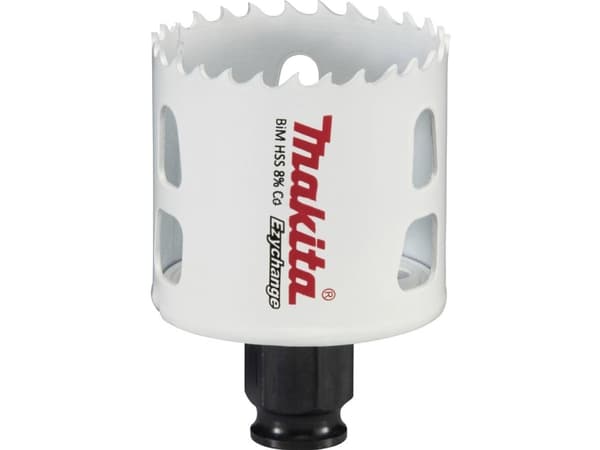 Makita E-03838, Yksi, Pora, Terästä, Alumiini, Muovi, Puu, Ruostumaton teräs, Valkoinen, Kaksoismetalli, 4,4 cm
