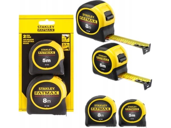 Stanley måler 5m+8m x 31,7mm FM BLADEARMOR, to-pakning