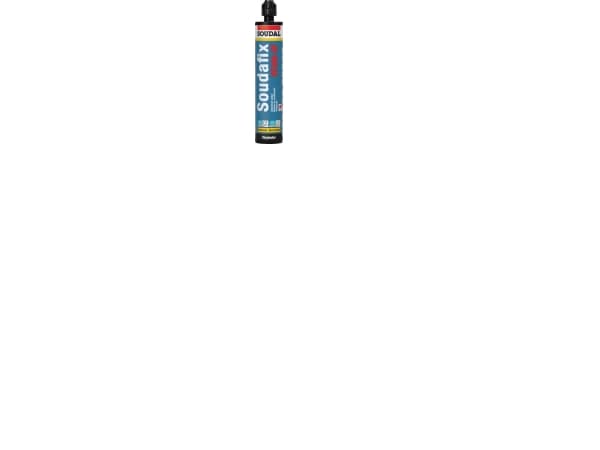 SOUDAL Soudafix VE400-SF 280ml är en styrenfri 2-komponents förankringsmassa för infästning av gängade stänger i betong, murverk, gips etc.