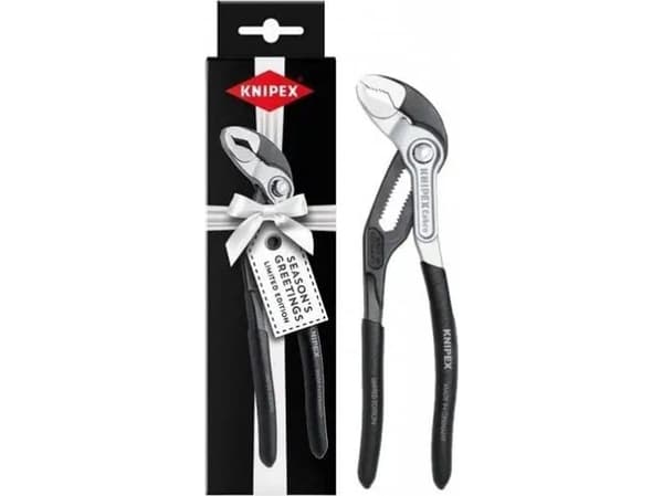 Knipex S02 Cobra® JUL High-tech vesipumppupihdit, jotka on päällystetty liukastumista estävällä muovilla 180mm