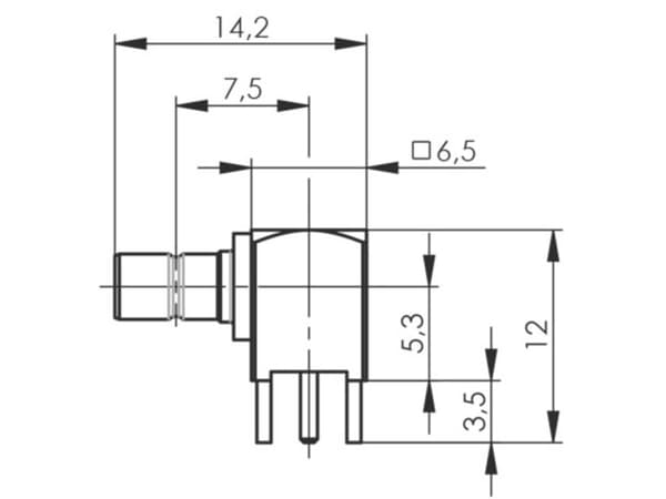 Telegärtner 100024863 100024863 SMB-kontakt Stickpropp, vinklad 50 Ω 1 st