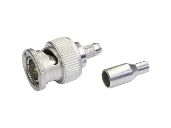 Telegärtner 100023312 100023312 BNC-kontakt Stickpropp, rak 50 Ω 1 st