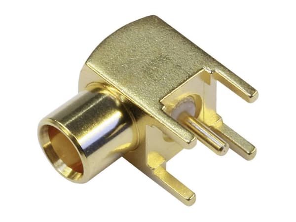 Telegärtner 100025001 100025001 MCX-kontakt Anslutning, infälld montering vertikal 50 Ω 1 st