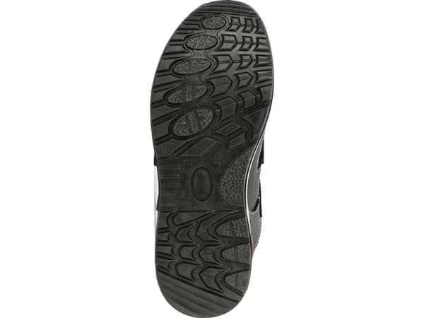 Lahti Pro BLACK-White-Black lädersandaler, S1 FO SR, "39", CE,LAHTI
