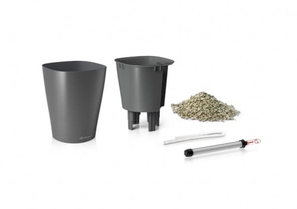 LECHUZA DELTINI, Krukke, Frittstående, Polypropylen (PP), Metallisk, Innendørs, Knusesikker, UV-resistens