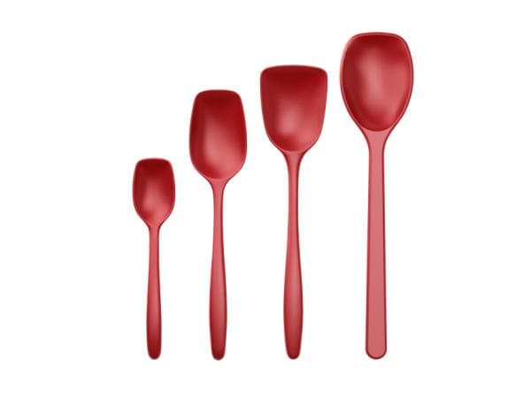 Rosti - NEW Classic kitchen spoons, Set of 4 - Red