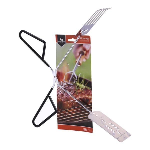 Kromattu BBQ pihdit 38cm