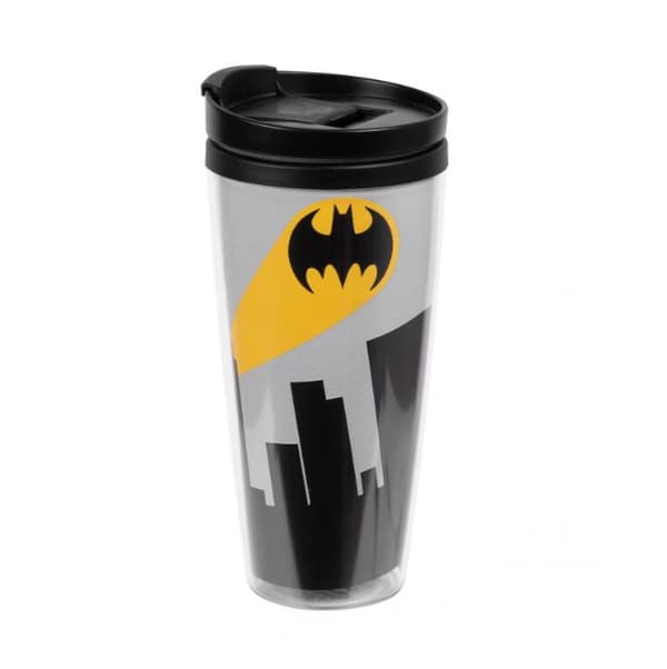 Batman termisk krus, 250 ml - sort og grå, LICENSERET, ORIGINAL PRODUKT