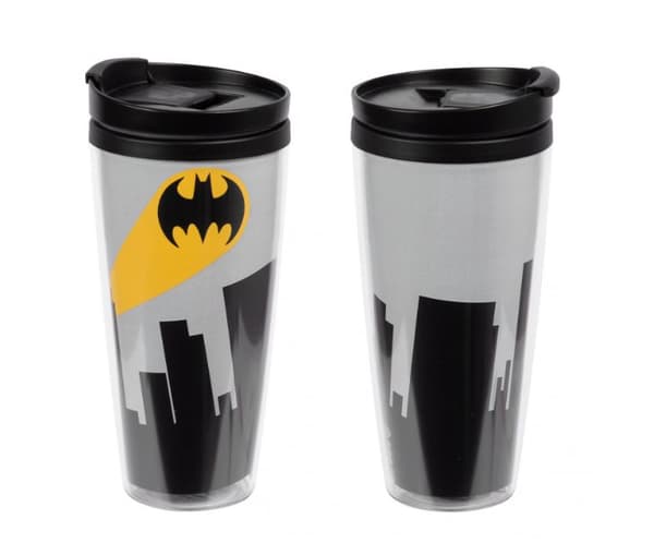 Batman termisk krus, 250 ml - sort og grå, LICENSERET, ORIGINAL PRODUKT