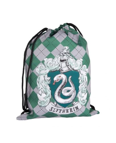 Harry Potter stof rygsæk - Slytherin, 43x32 cm LICENSERET, ORIGINAL PRODUKT