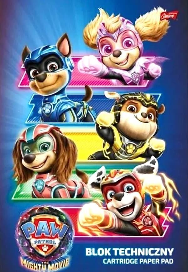A4/10 ark Paw Patrol teknisk pude