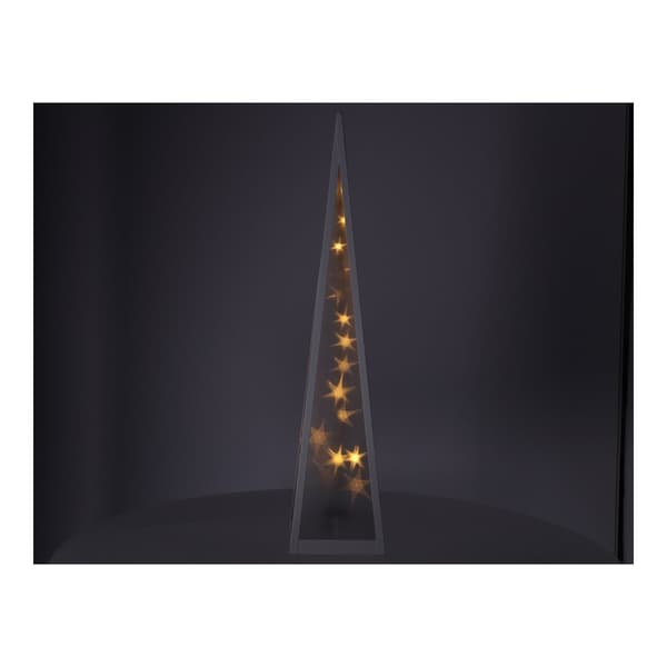 LED-pyramid Roterande stjärnor 12*12*45cm