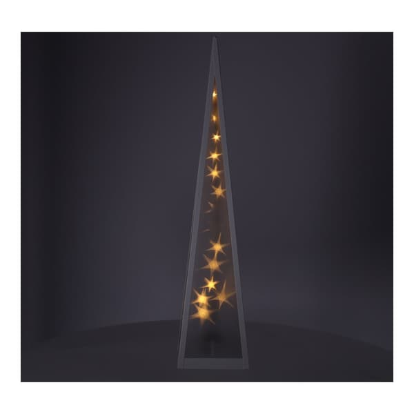 LED-pyramide Roterende stjerner 13*13*60cm