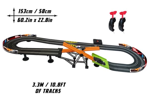 Fast and Furious racerbane med 3,3 m controllere, Dragon-i Toys