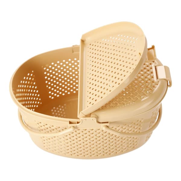 Suljettu piknikkori - soikea, beige, PUOLALAINEN TUOTE