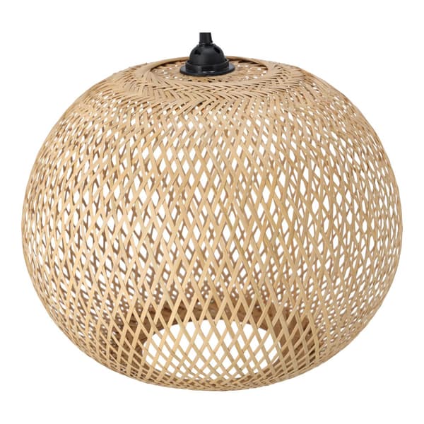 Bambupallon muotoinen riippuvalaisin – 40 cm (luonnollinen väri)
