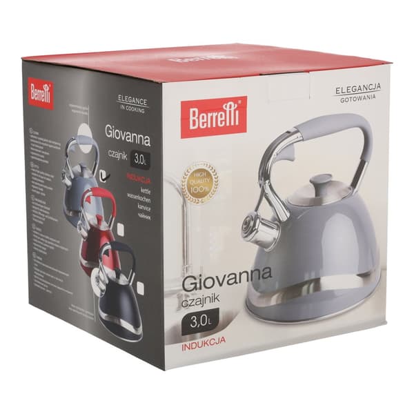 BERRETTI GIOVANNA elkedel 3 l grå