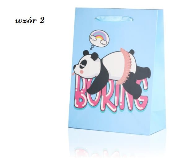 Panda presentpåse 24cm x 18cm