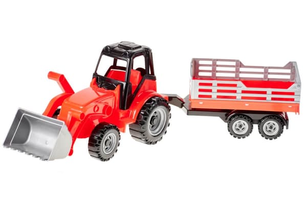 Traktor med læsser og trailer – model 084